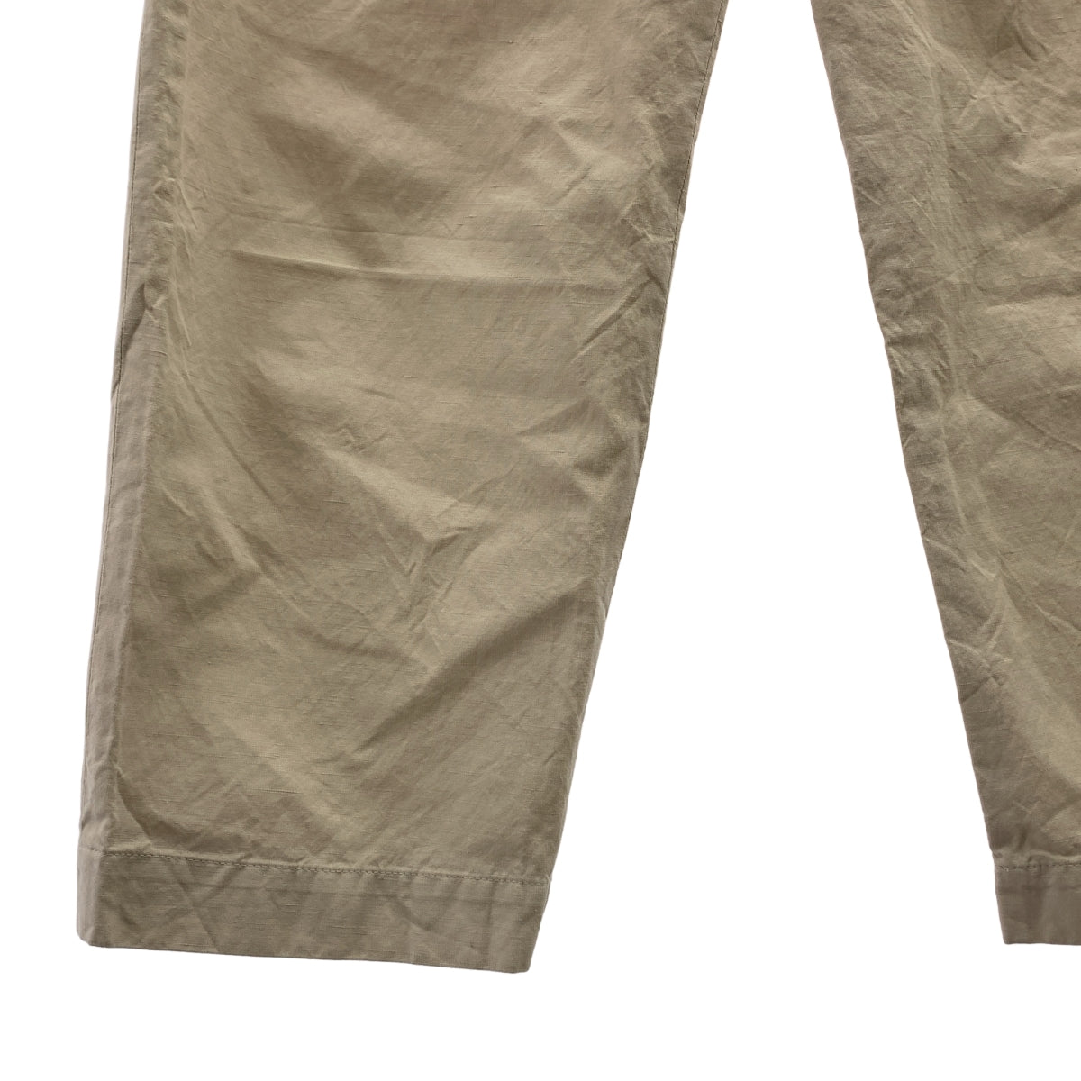 MARGARET HOWELL / マーガレットハウエル | COTTON LINEN SILKトラウザー パンツ | 1 | ベージュ | レディース