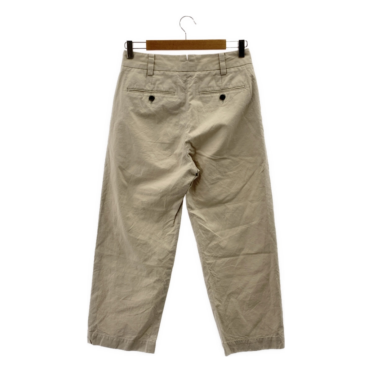 MARGARET HOWELL / マーガレットハウエル | COTTON LINEN SILKトラウザー パンツ | 1 | ベージュ | レディース