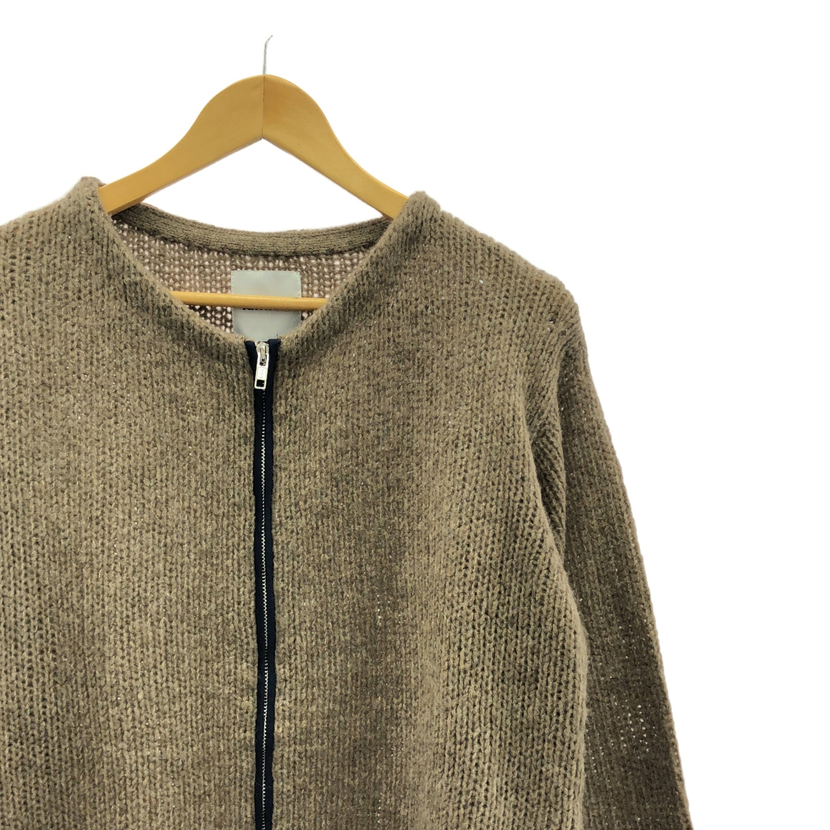 ANTHOM | 羊絨混紡泡泡袖開襟衫 | 38 | 摩卡色 | 女款