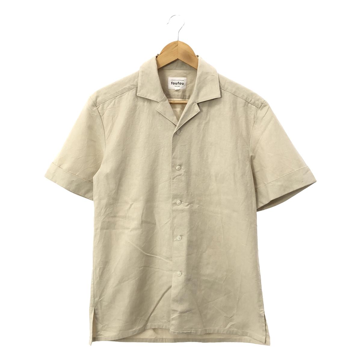 foufou / foufou | Summer in Karuizawa 2nd year / Open collar shirt | 1 | Beige | Men's