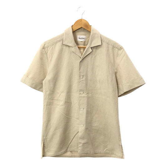 foufou / foufou | Summer in Karuizawa 2nd year / Open collar shirt | 1 | Beige | Men's