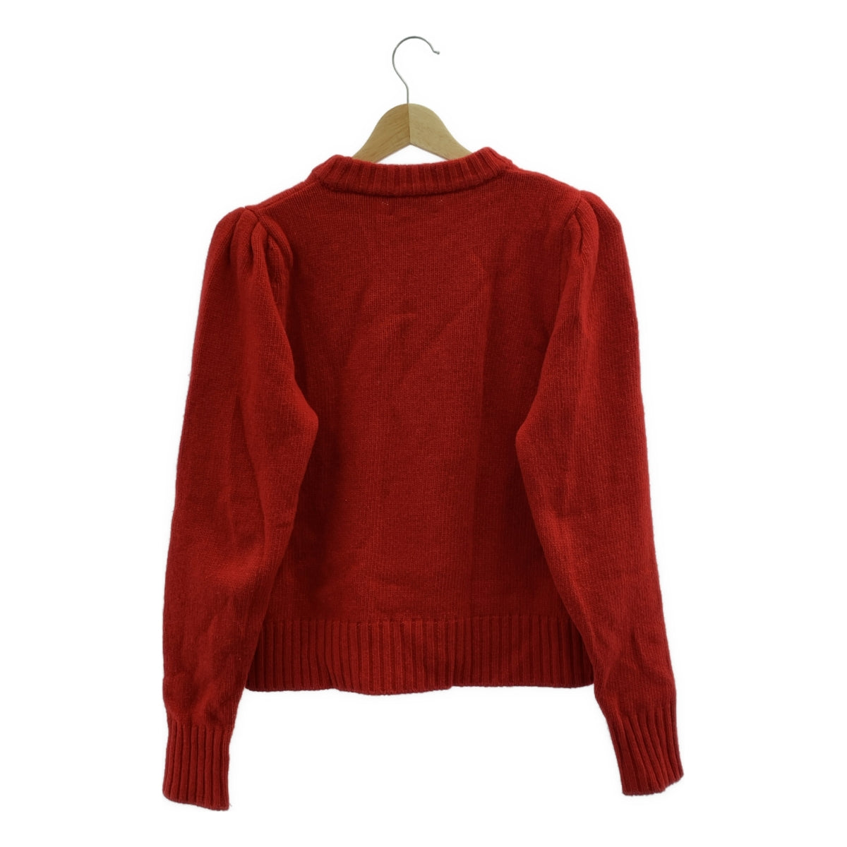 Ganni / Ganni | ganni world 泡泡袖圓領針織衫 | S 碼 |