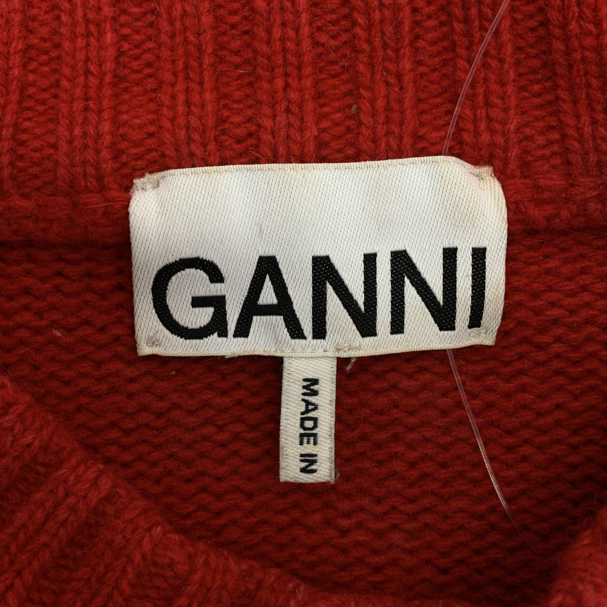 Ganni / Ganni | ganni world 泡泡袖圓領針織衫 | S 碼 |