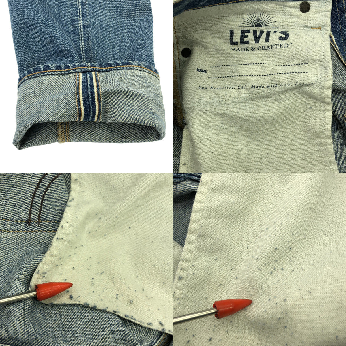 LEVI'S MADE & CRAFTED / リーバイスメイド&クラフテッド | 502 TAPER テーパード セルビッチ デニムパンツ | W28 L32 | インディゴ | メンズ
