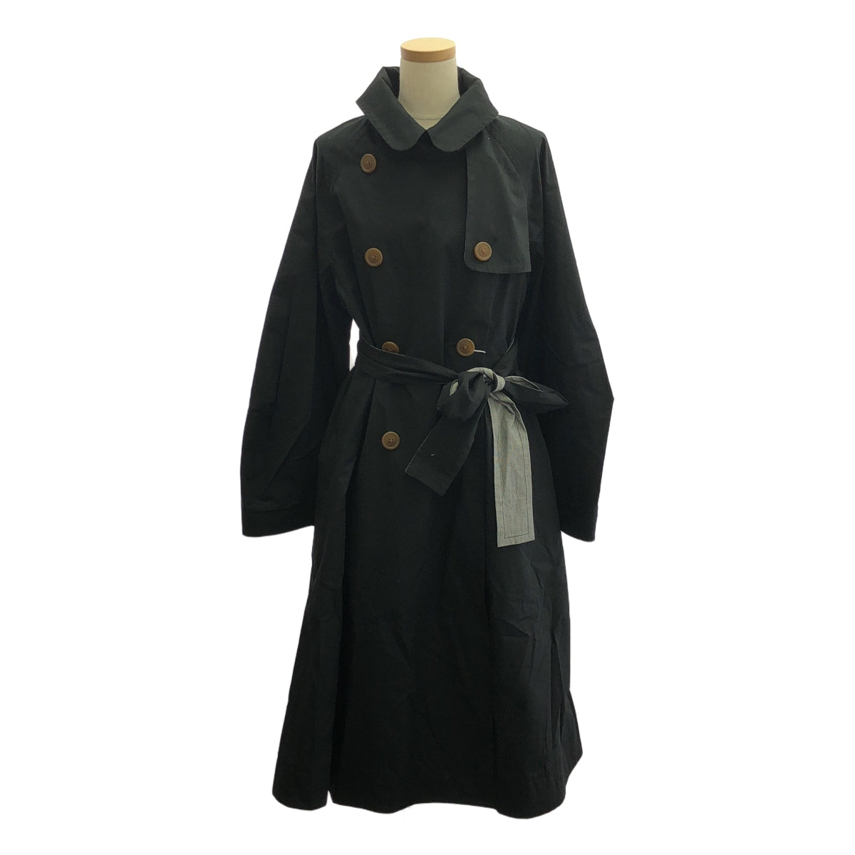 【美品】  VIVIENNE WESTWOOD RED LABEL / ヴィヴィアンウエストウッドレッドレーベル | ベルテッド ダブル オーバーコート | 00 | ブラック | レディース