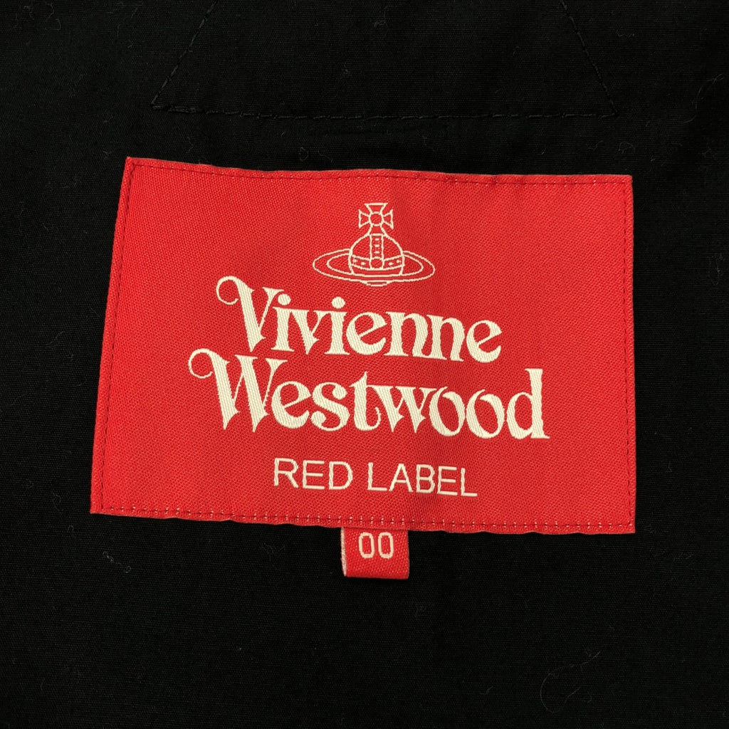 【美品】  VIVIENNE WESTWOOD RED LABEL / ヴィヴィアンウエストウッドレッドレーベル | ベルテッド ダブル オーバーコート | 00 | ブラック | レディース