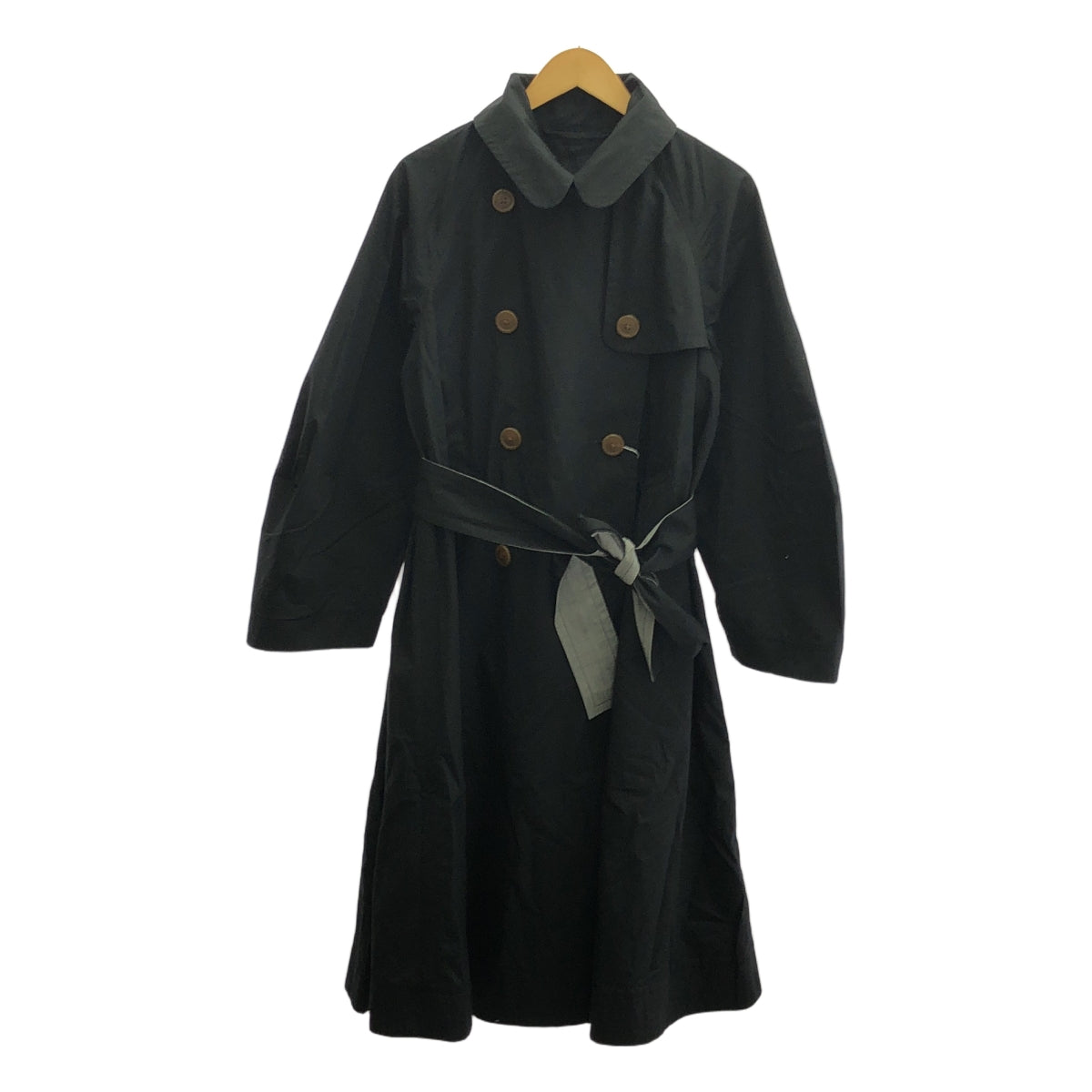 【美品】  VIVIENNE WESTWOOD RED LABEL / ヴィヴィアンウエストウッドレッドレーベル | ベルテッド ダブル オーバーコート | 00 | ブラック | レディース