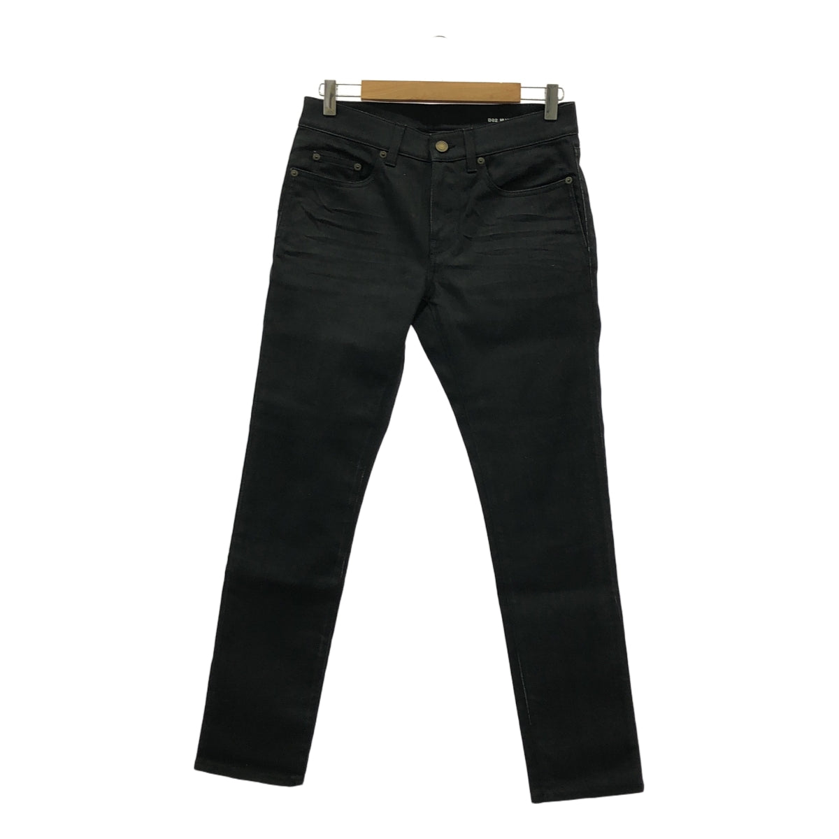 SAINT LAURENT PARIS / サンローランパリ | D02 M/SL-LW ストレッチ スキニー ブラックデニムパンツ | 29 | ブラック | メンズ