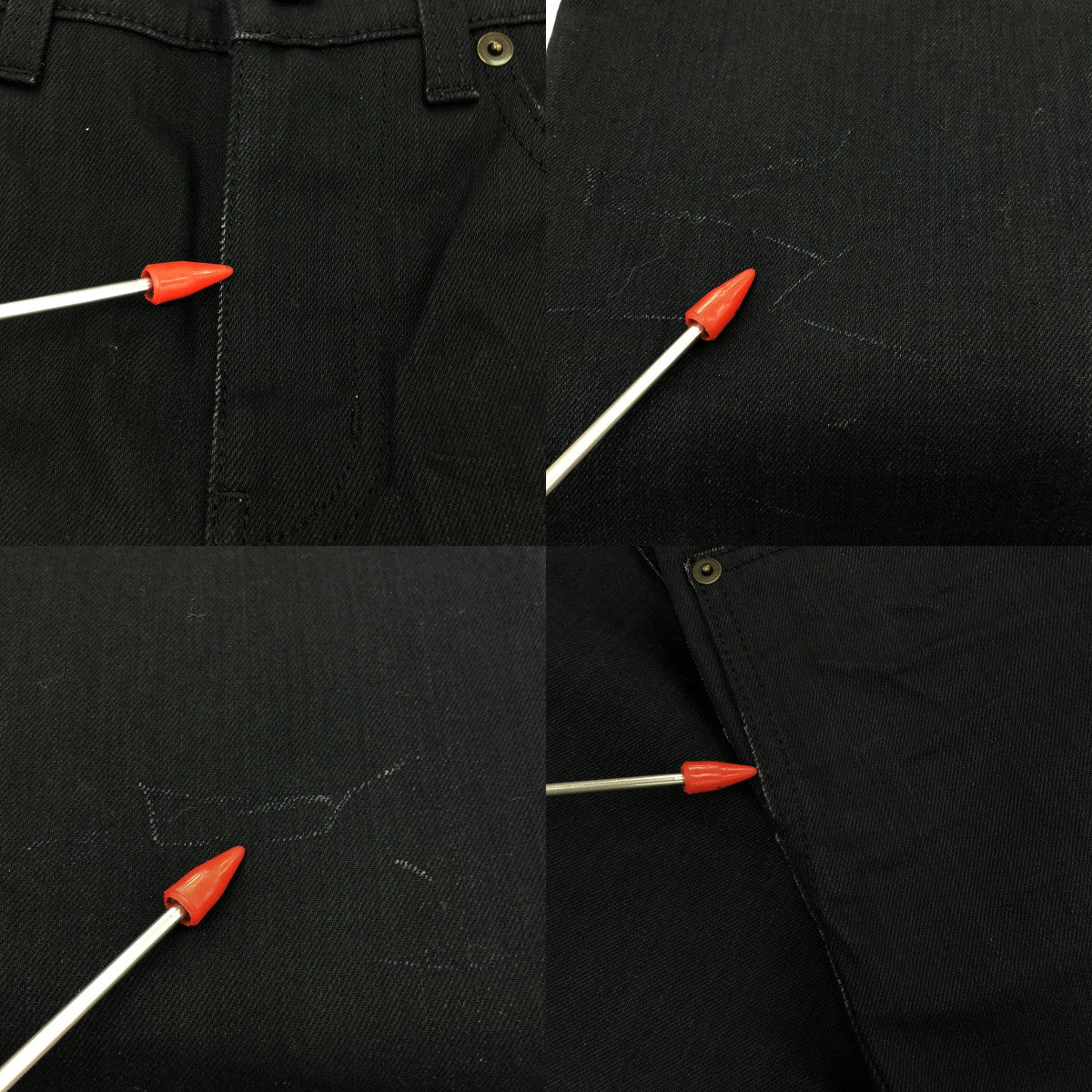 SAINT LAURENT PARIS / サンローランパリ | D02 M/SL-LW ストレッチ スキニー ブラックデニムパンツ | 29 | ブラック | メンズ