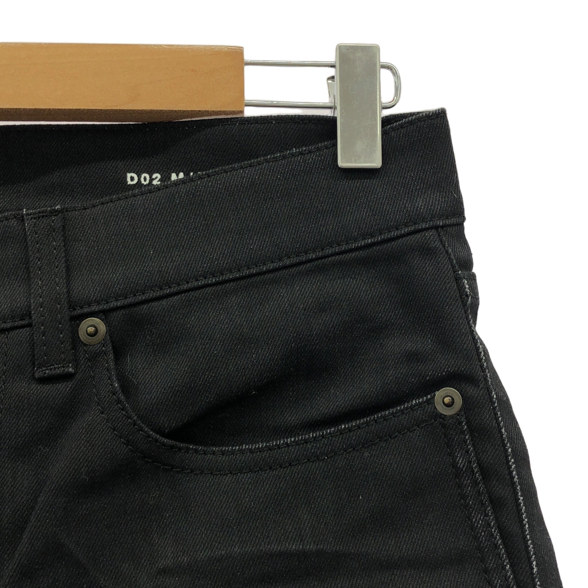 SAINT LAURENT PARIS / サンローランパリ | D02 M/SL-LW ストレッチ スキニー ブラックデニムパンツ | 29 | ブラック | メンズ