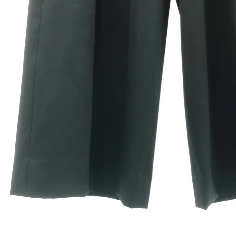 【美品】  LOEFF / ロエフ | ウール ギャバ バギー トラウザー パンツ | 00 | ブラック | レディース