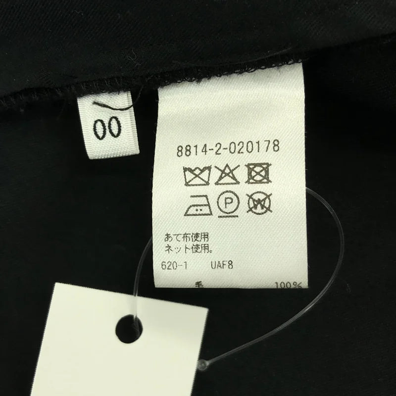 【美品】  LOEFF / ロエフ | ウール ギャバ バギー トラウザー パンツ | 00 | ブラック | レディース