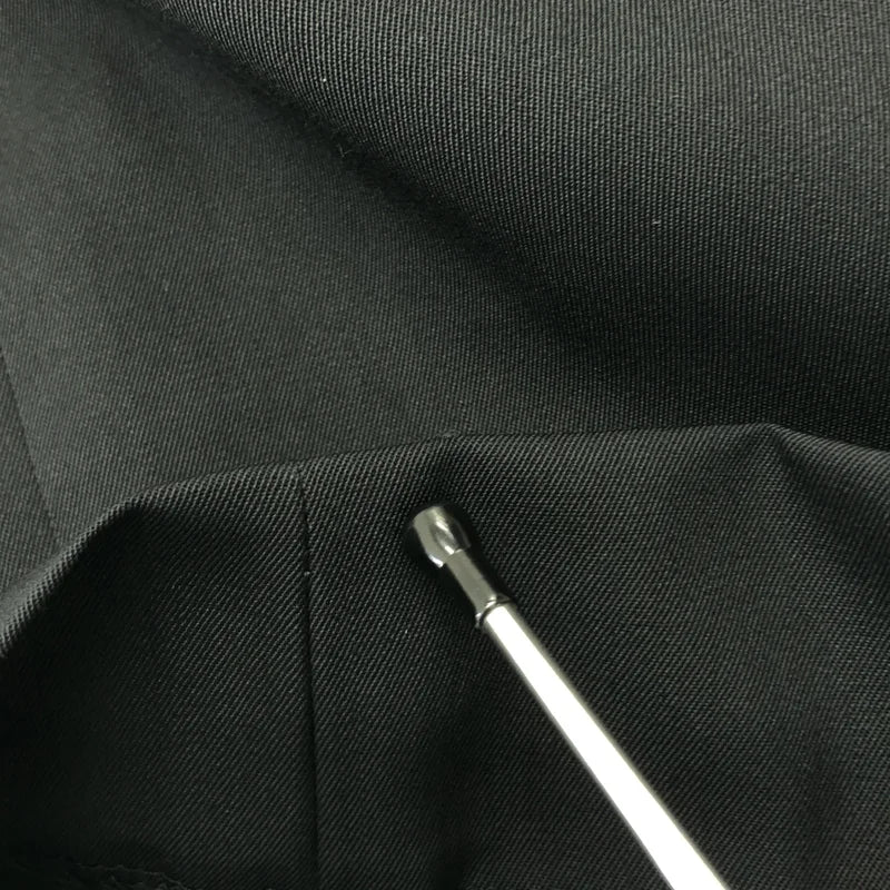 【美品】  LOEFF / ロエフ | ウール ギャバ バギー トラウザー パンツ | 00 | ブラック | レディース