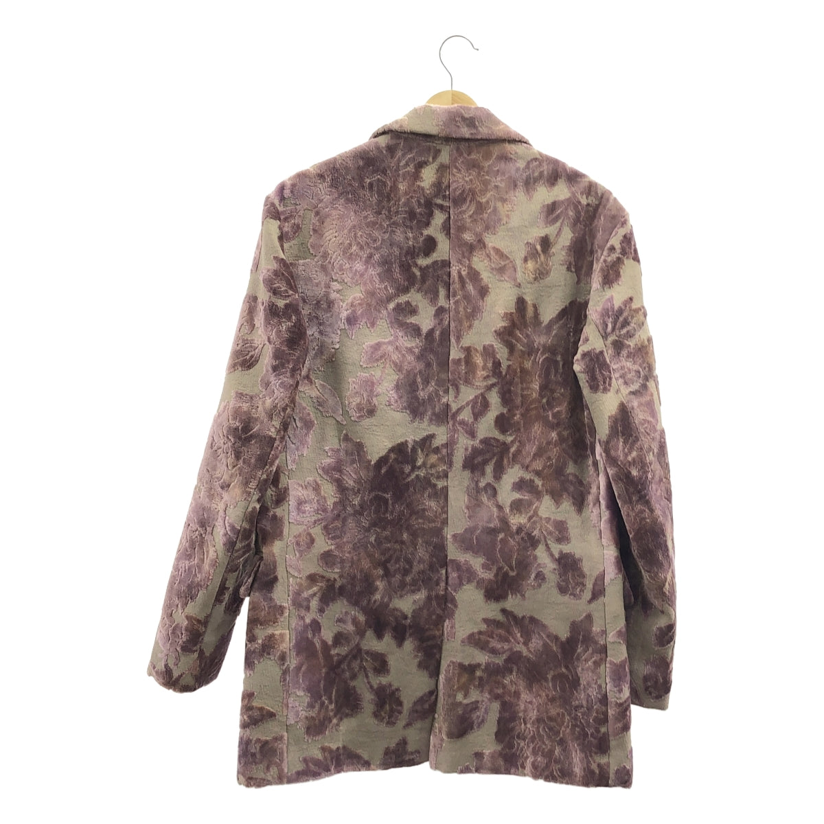 DRIES VAN NOTEN | 2023 秋冬 | BLURS 7129 WWJACKET 植物印花超大無扣外套 | XS | 女款