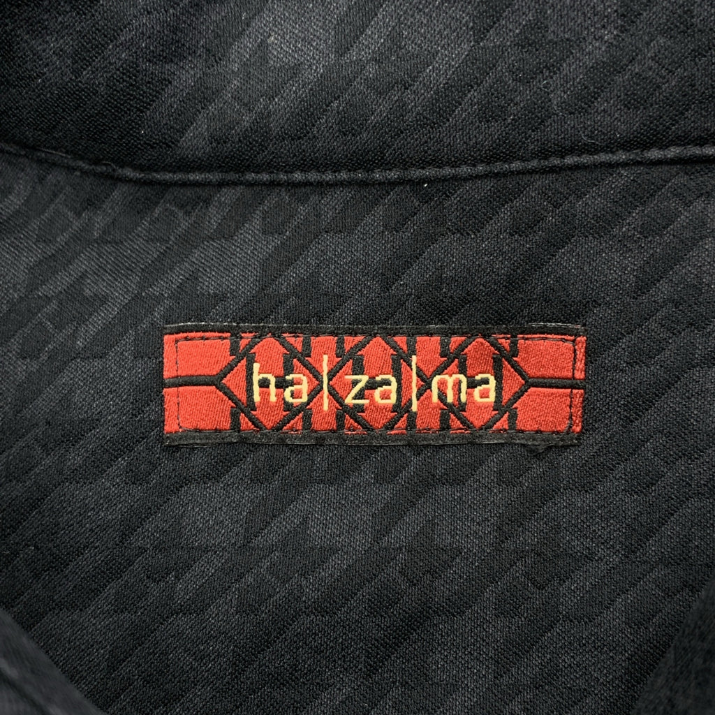 ha | za | ma / ハザマ | 総柄 ジャガード ロゴボタン シャツ ブラウス | L | メンズ