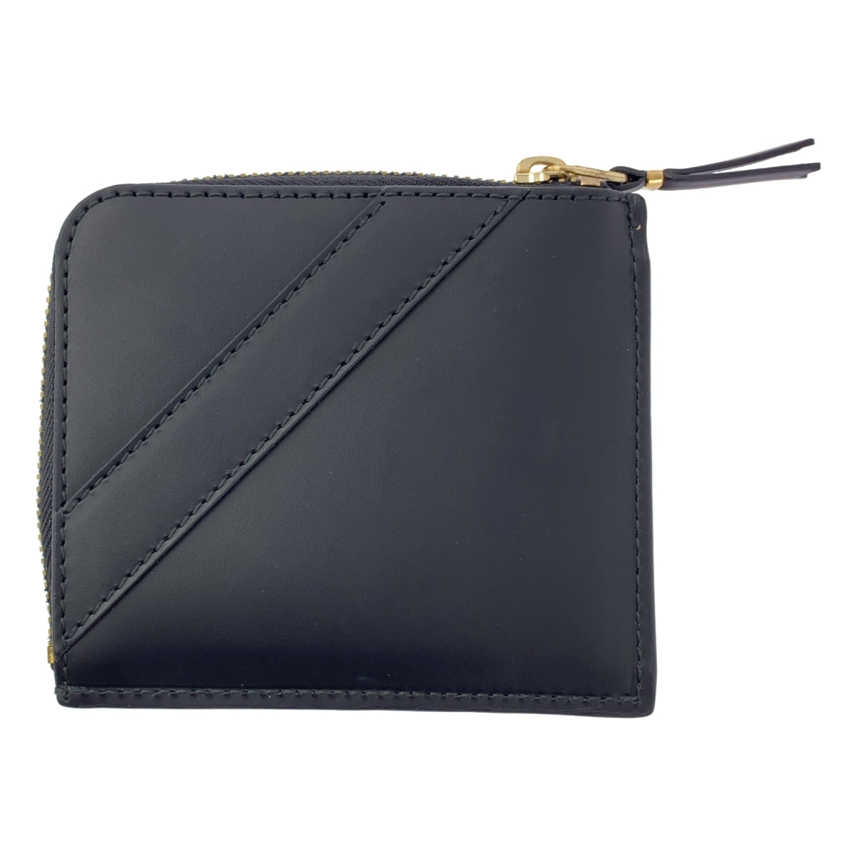 [新品] COMME des GARÇONS 大蝴蝶結 L 型拉鍊皮革皮夾 | 黑色 | 女款