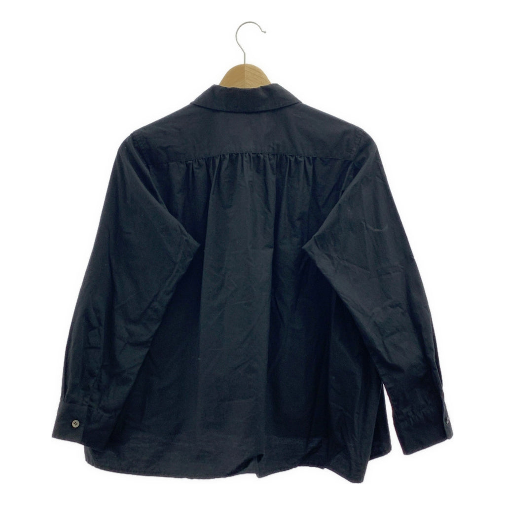 COMME des GARÇONS 針織布料 | 圓領褶皺襯衫式上衣 | M 碼 | 女款