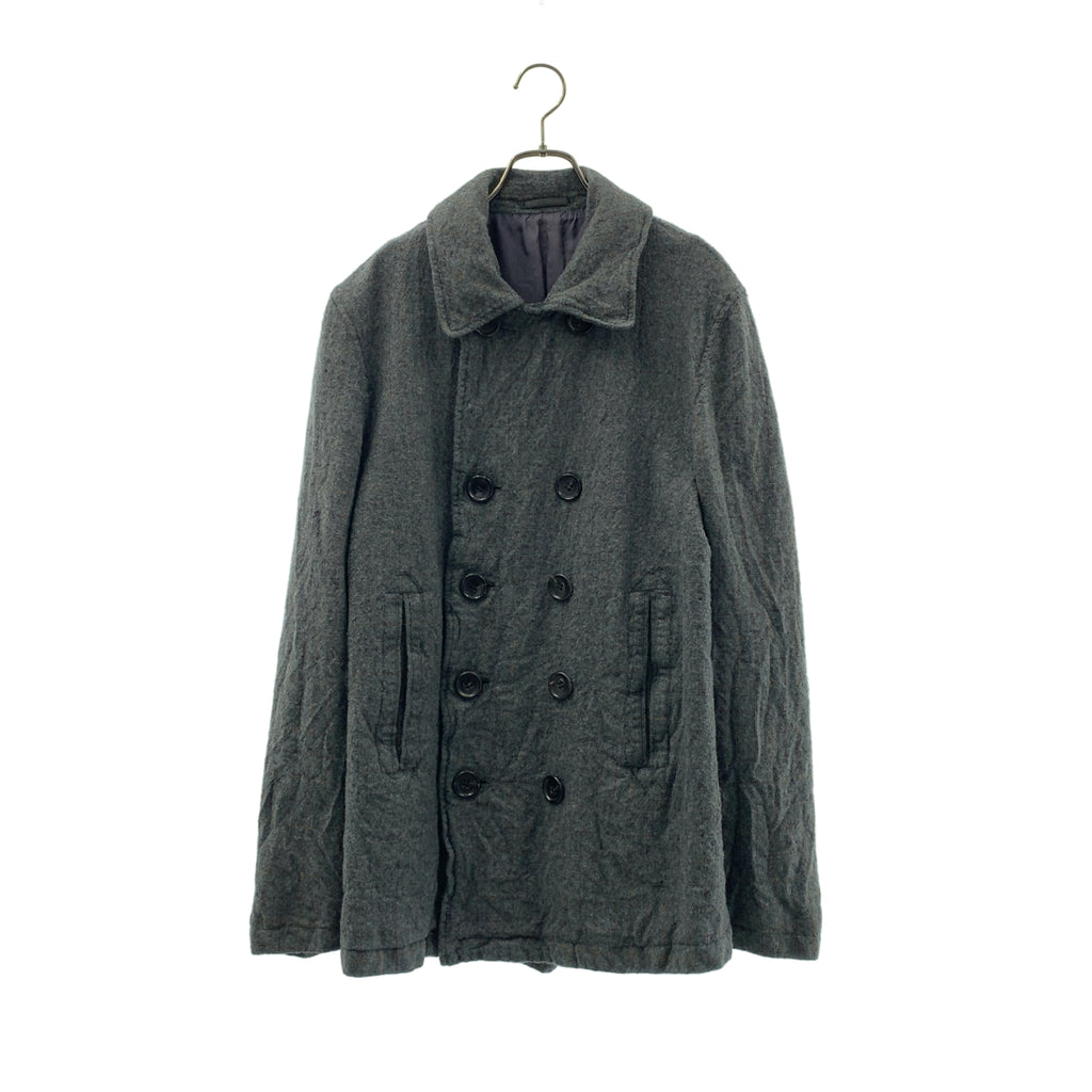 COMME des GARCONS HOMME / コムデギャルソンオム | 2003AW | ウール縮絨 チェック ピーコート | M | メンズ