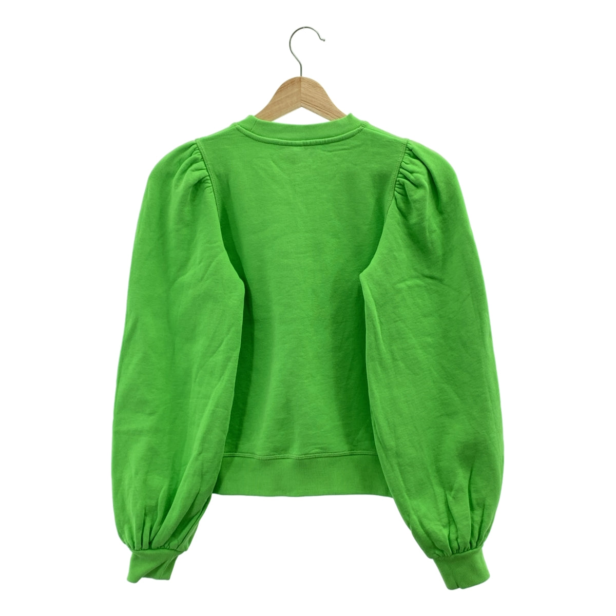 Ganni 女士綠色 Logo 套頭衛衣 (XS)
