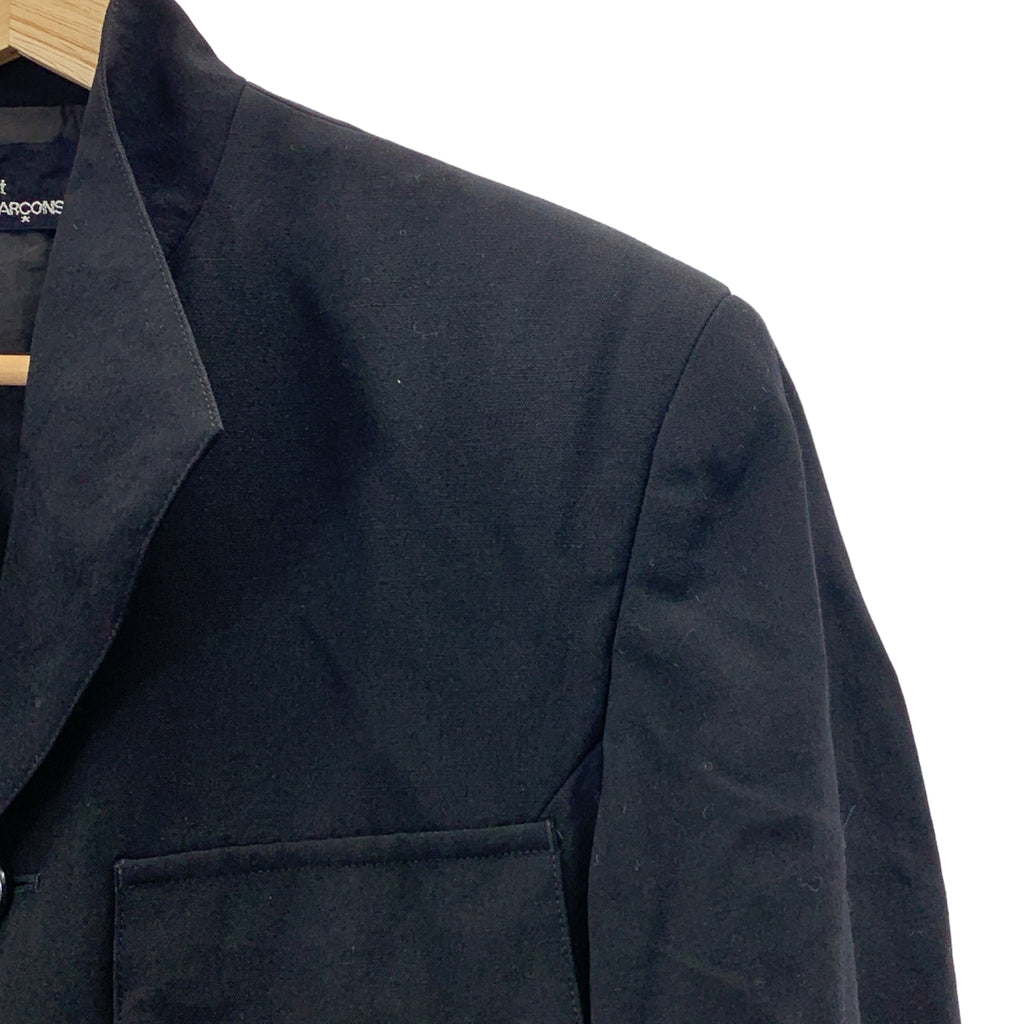 tricot COMME des GARCONS / トリココムデギャルソン | バックアジャスター ダブルフラップポケット シングルジャケット | ブラック | レディース
