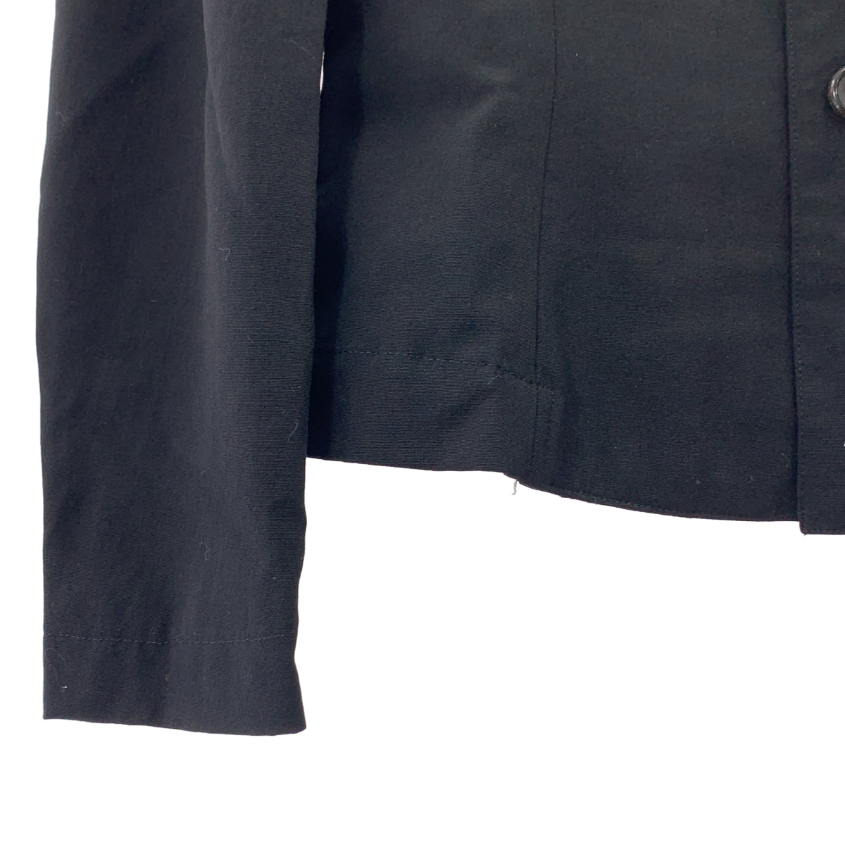 tricot COMME des GARÇONS | 背部調整雙翻蓋口袋單排扣外套 | 黑色 | 女款