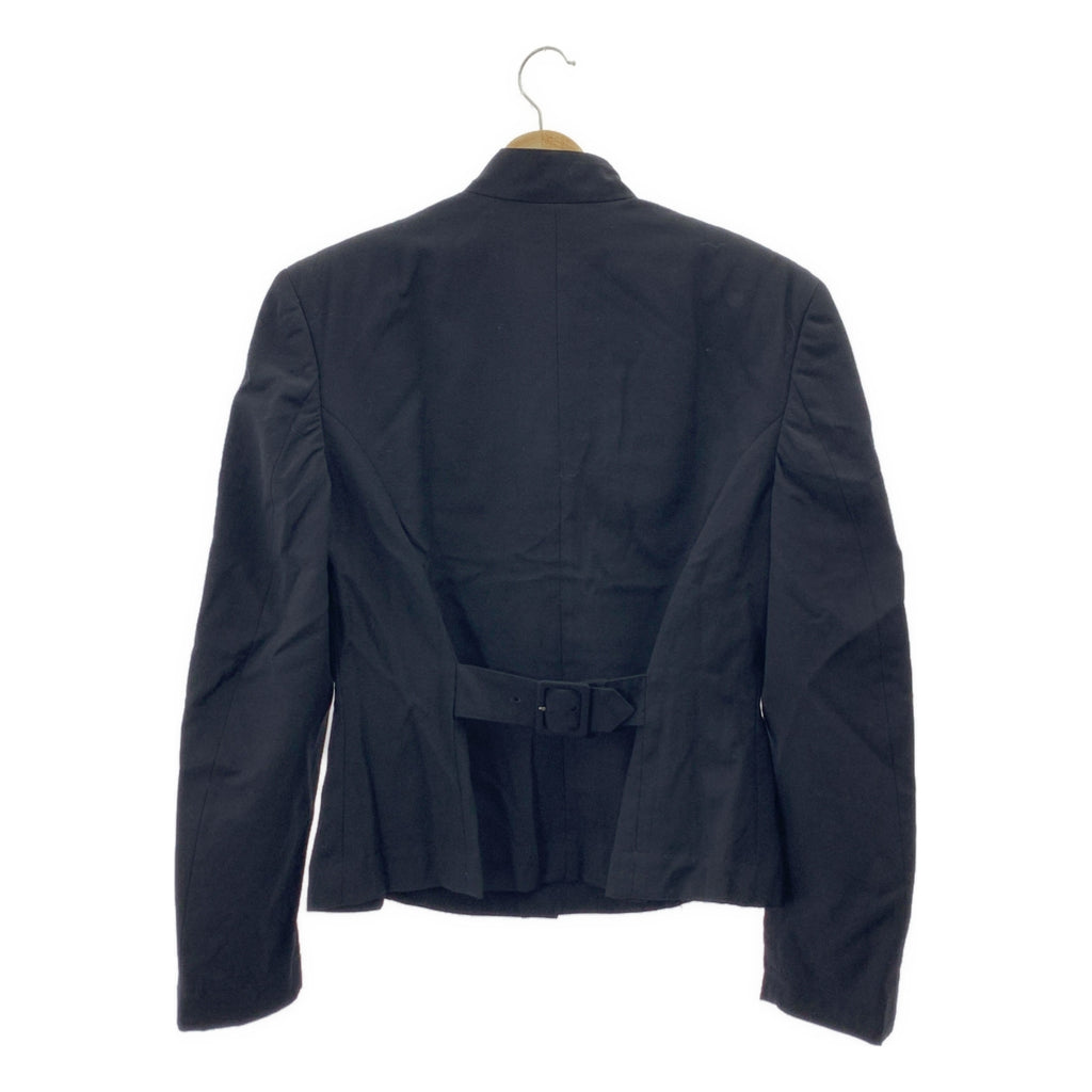 tricot COMME des GARCONS / トリココムデギャルソン | バックアジャスター ダブルフラップポケット シングルジャケット | ブラック | レディース