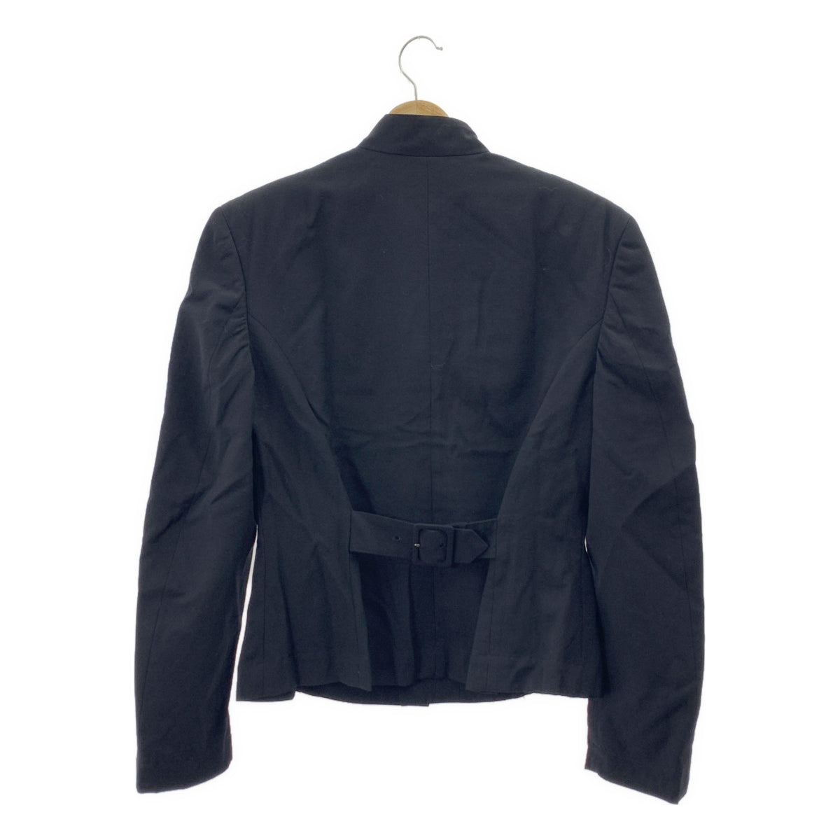 tricot COMME des GARÇONS | 背部調整雙翻蓋口袋單排扣外套 | 黑色 | 女款