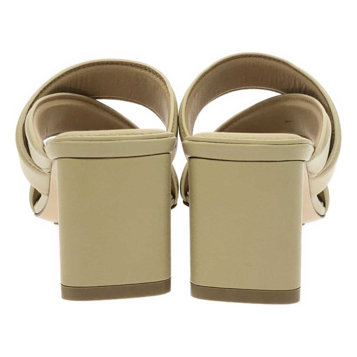 [狀況良好] BOTTEGA VENETA |皮革涼鞋 | 36 1/2 |米色 |女性的