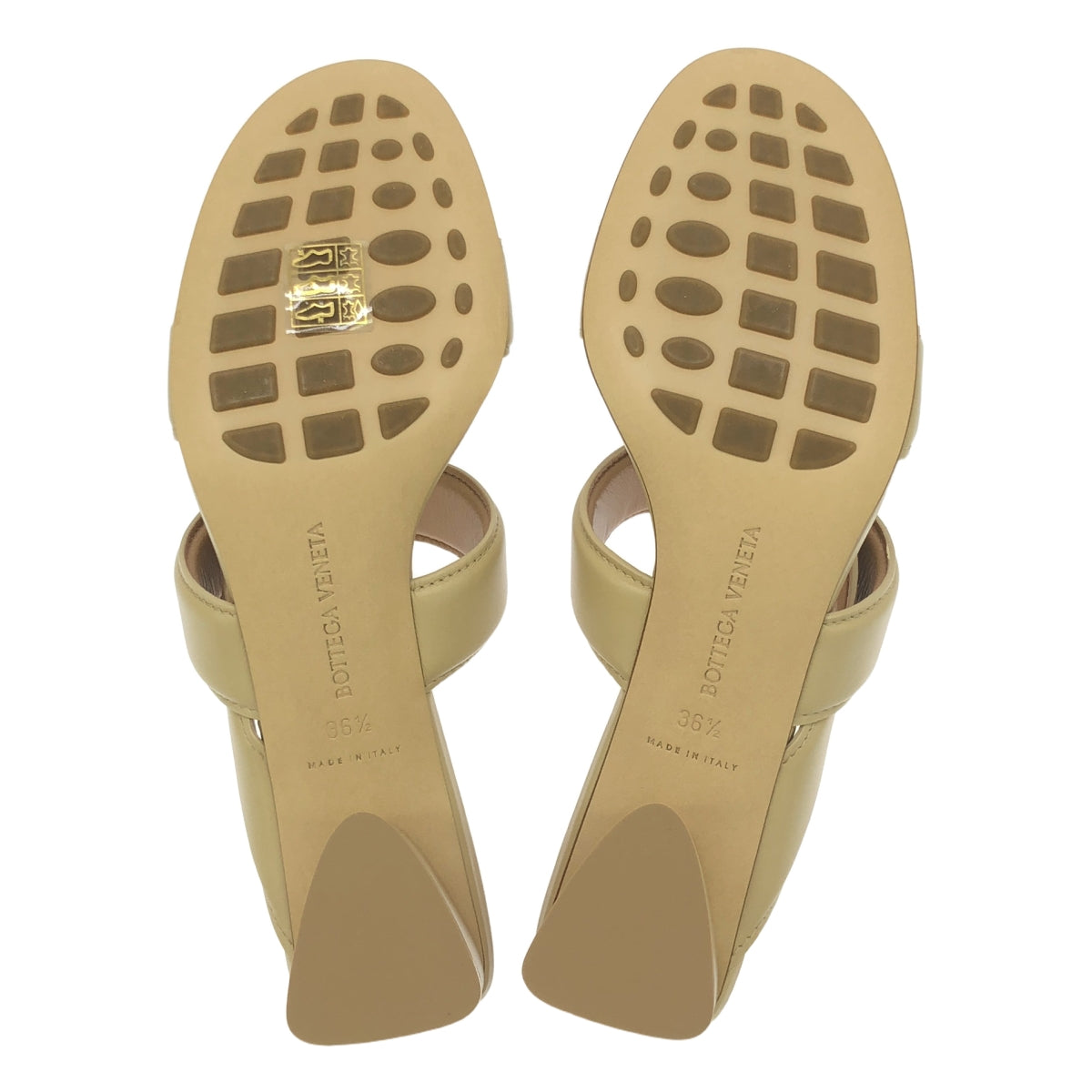[狀況良好] BOTTEGA VENETA |皮革涼鞋 | 36 1/2 |米色 |女性的