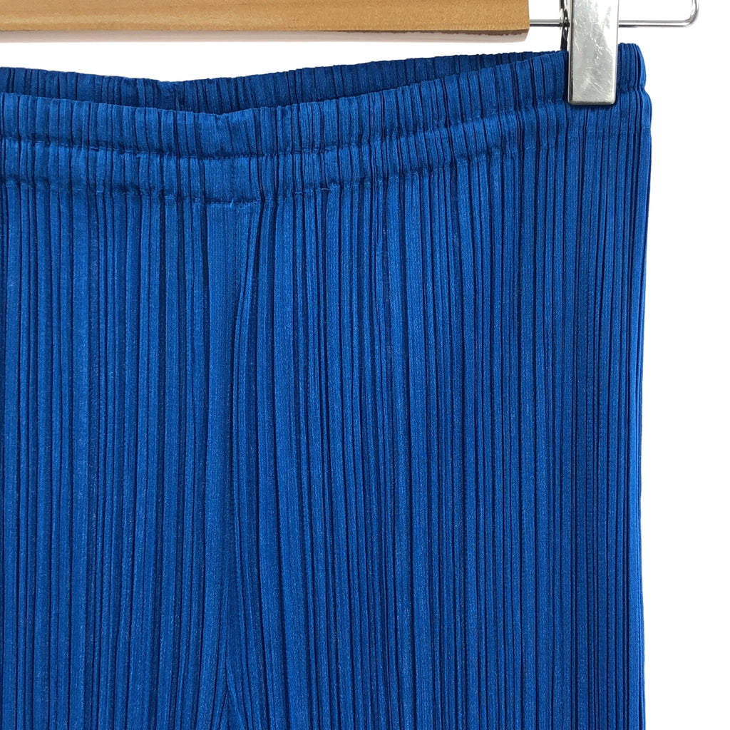 PLEATS PLEASE ISSEY MIYAKE / プリーツプリーズイッセイミヤケ | プリーツ スリムパンツ | 4 | ブルー | レディース