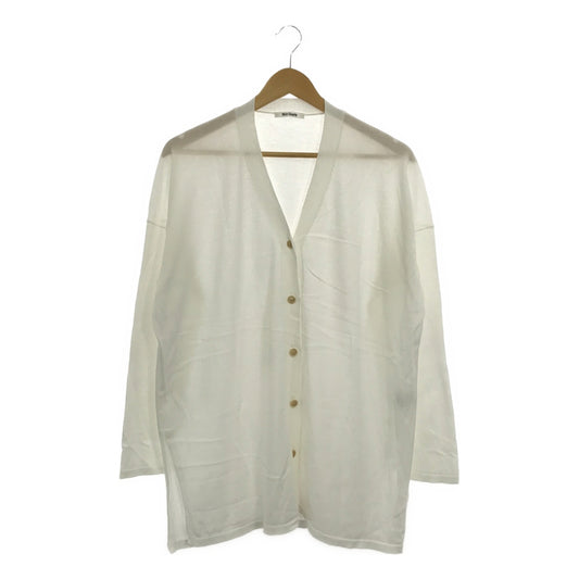 Whim Gazette | 2024SS | High gauge cardigan | F | White | Women's