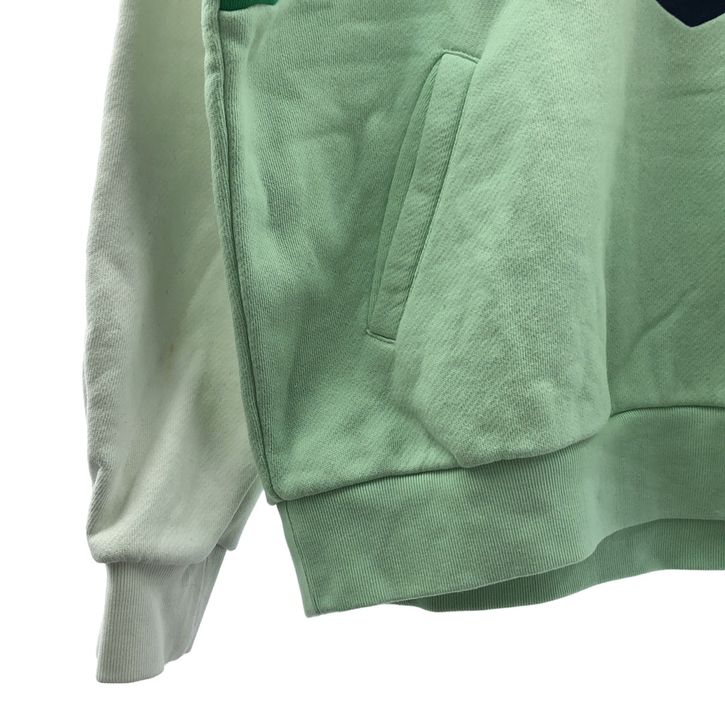 GUCCI / Gucci | x adidas / adidas 撞色棉質連帽衫 / Logo衛衣連帽衫 | M碼 | 綠/藏青/白 | 男款