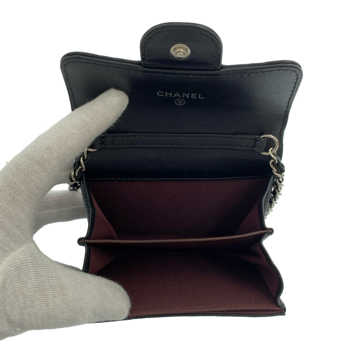 CHANEL / シャネル | マトラッセ ミニ チェーン ウォレット / AP0238 |