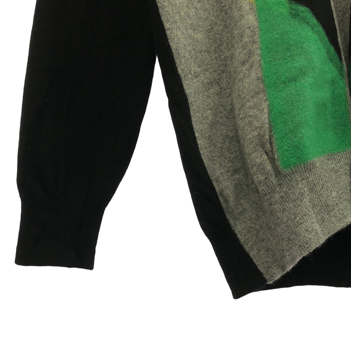 BOTTEGA VENETA | 2015AW | Tomas Mayer period / Wool geometric pattern V-neck knit | 46 | Men's
