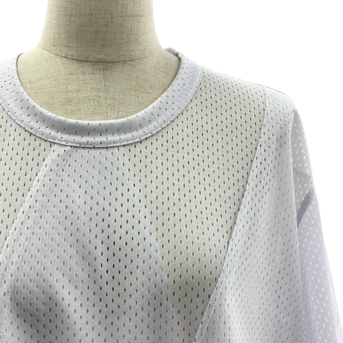 COMME des GARCONS HOMME PLUS / コムデギャルソンオムプリュス | 2024SS | ポリエステル 変形 メッシュ オーバーシルエット Tシャツ カットソー | XL | メンズ