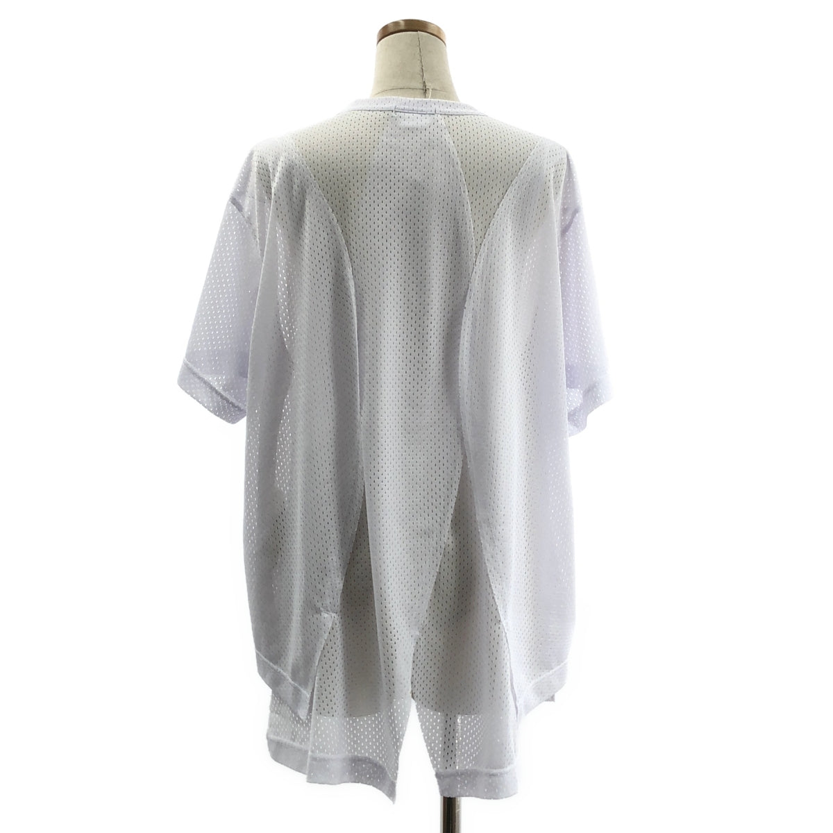 COMME des GARCONS HOMME PLUS / コムデギャルソンオムプリュス | 2024SS | ポリエステル 変形 メッシュ オーバーシルエット Tシャツ カットソー | XL | メンズ