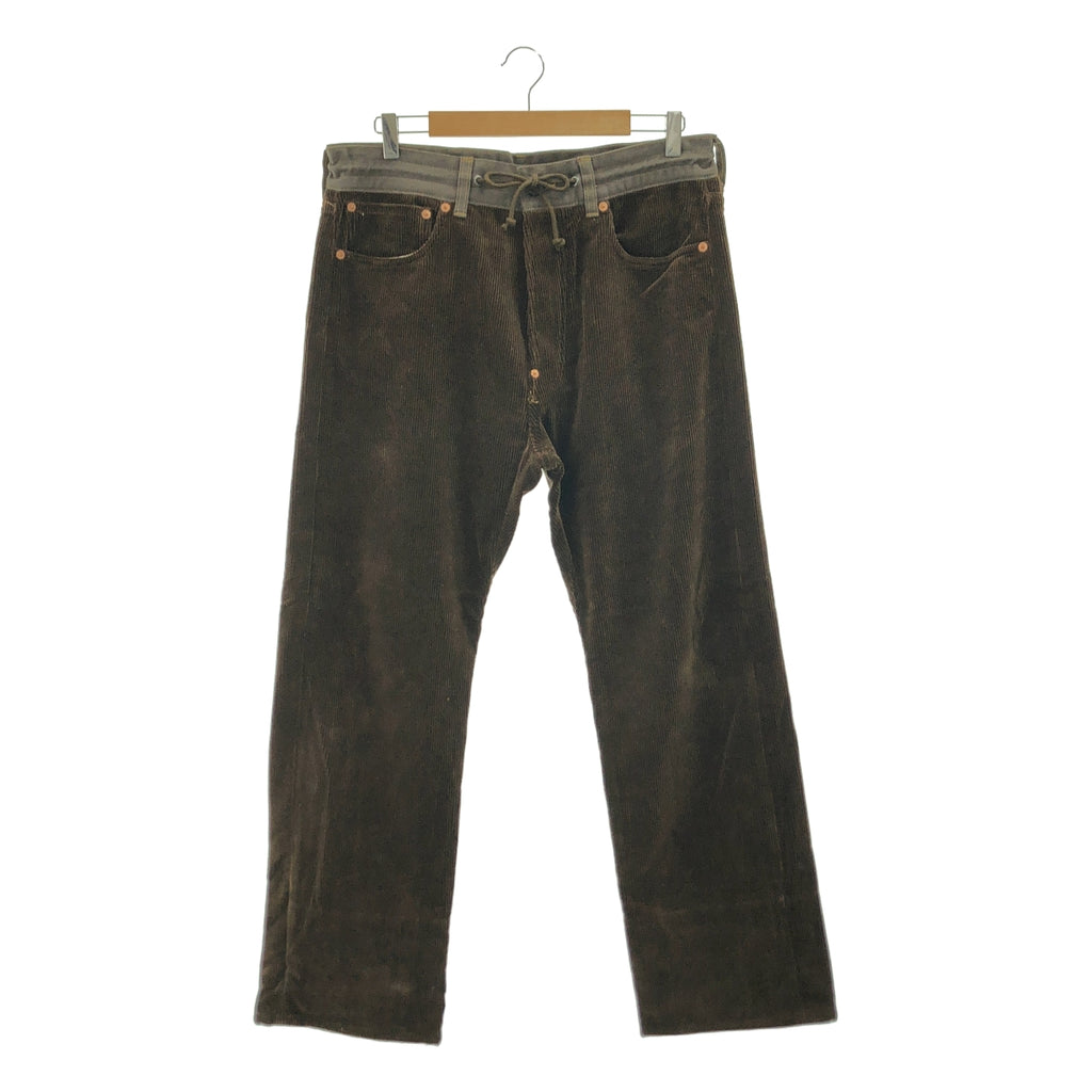 JUNYAWATANABE COMMEdesGARCONS MAN / 준야와타나베만 | 2019AW | 가죽 포켓 코듀로이 와이드 팬츠 | S | 남성