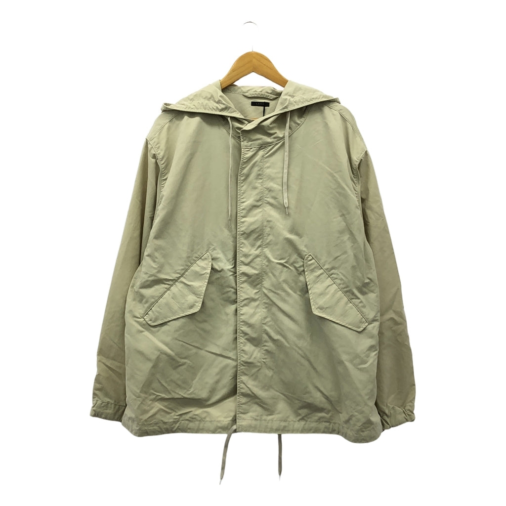 【新品】  LENO / リノ | SHORT HOODED COAT ナイロン ジップ ジャケット | 3 | ベージュ | レディース