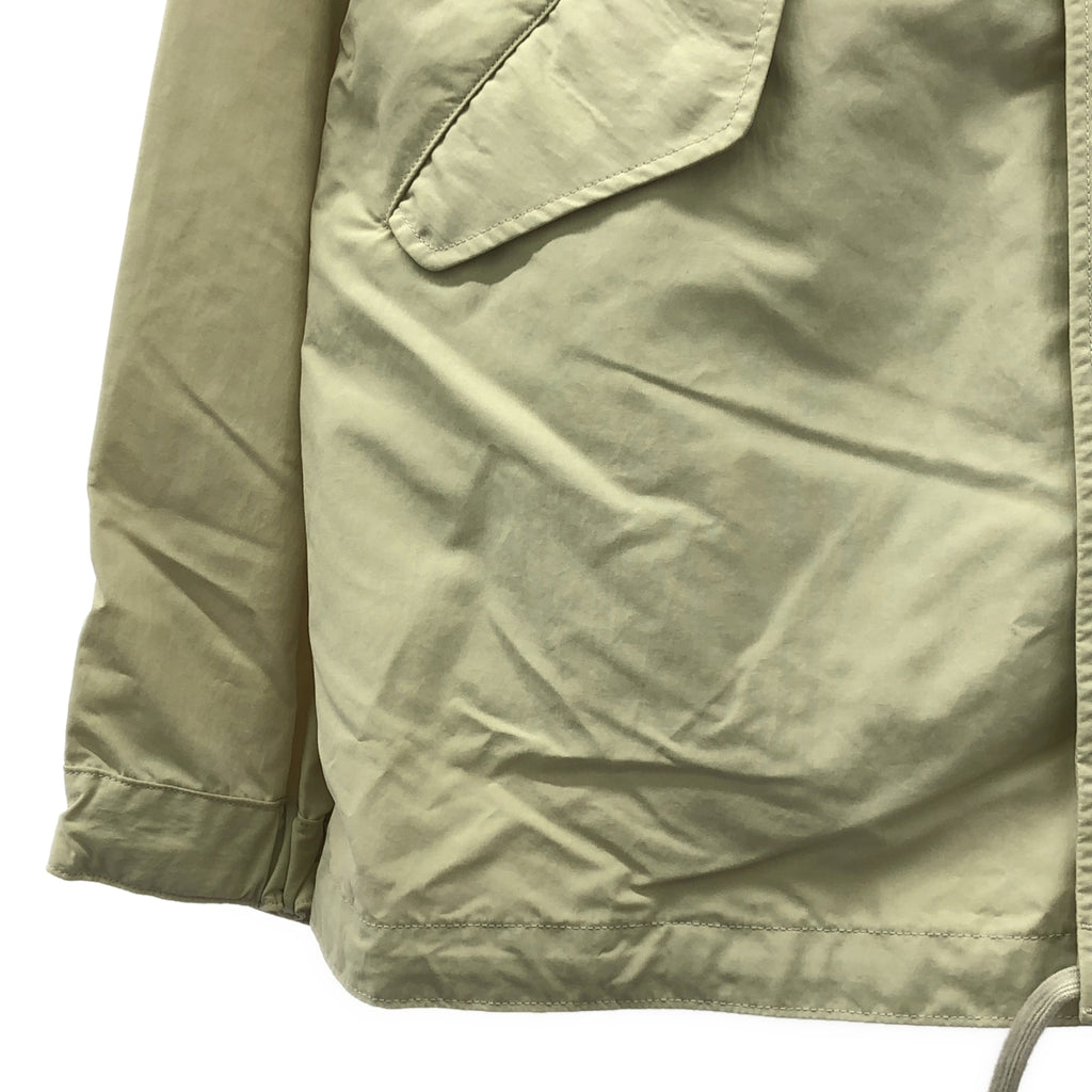【新品】  LENO / リノ | SHORT HOODED COAT ナイロン ジップ ジャケット | 3 | ベージュ | レディース