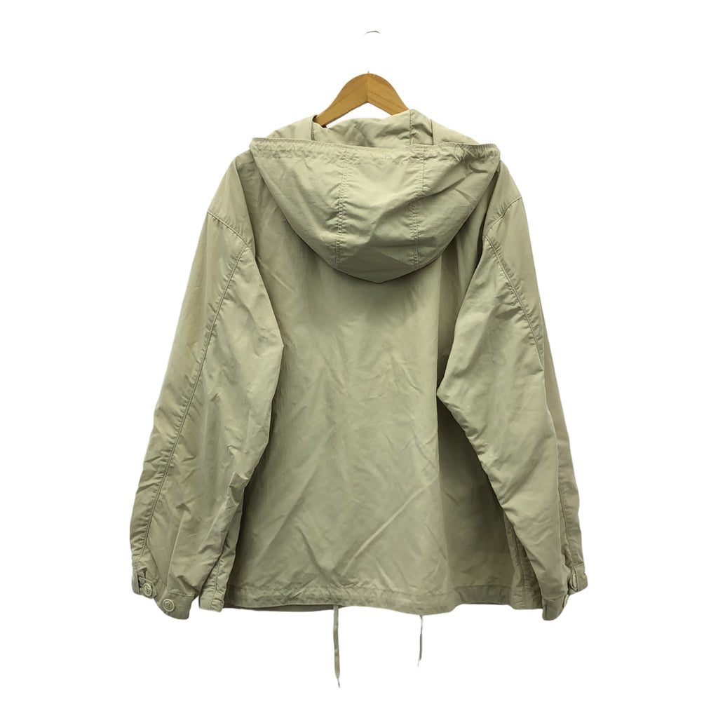 【新品】  LENO / リノ | SHORT HOODED COAT ナイロン ジップ ジャケット | 3 | ベージュ | レディース