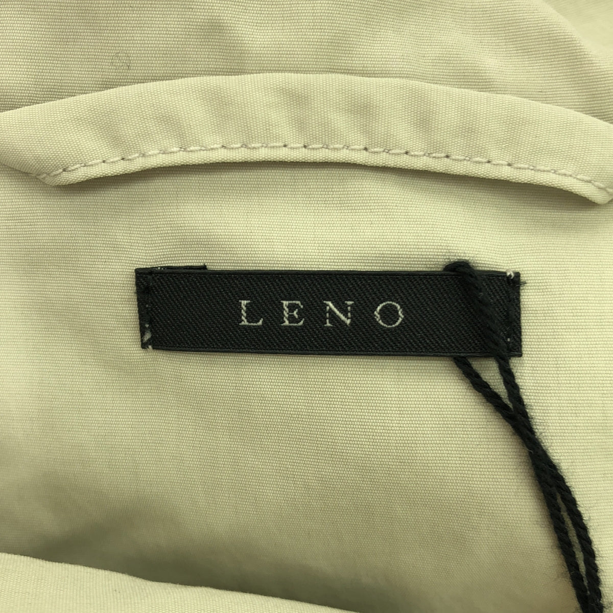 [全新] LENO | 短連帽外套 尼龍拉鍊外套 | 3 碼 | 米色 | 女款