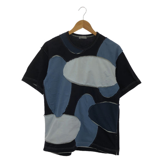 COMME des GARCONS HOMME | 2003SS | Patchwork crew neck T-shirt | Navy/blue | Men's