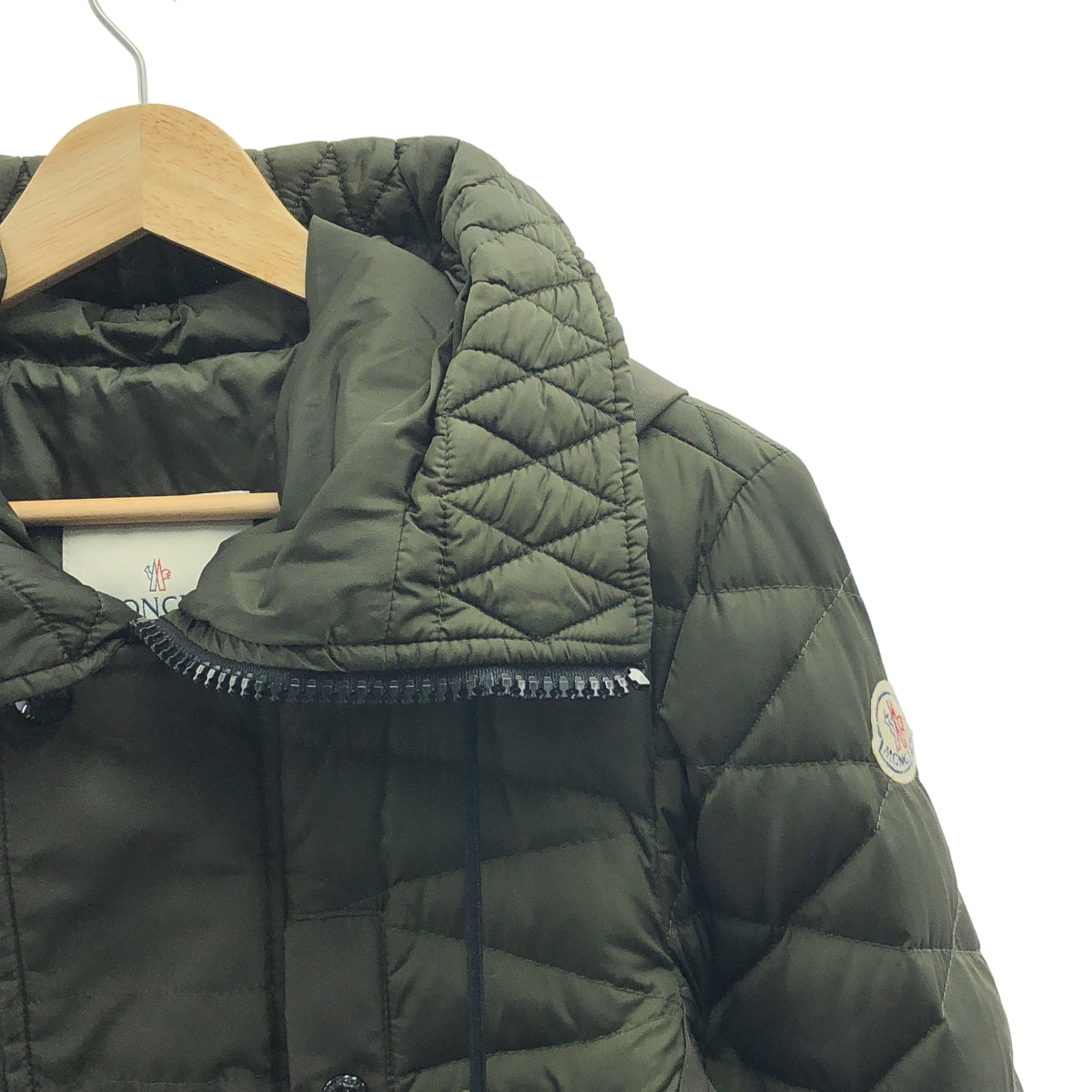 MONCLER / Moncler | Ernest 엘네스트 퀼팅 푸드 재킷 | 0 | 카키 | 남성