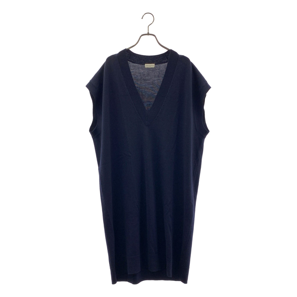 DRIES VAN NOTEN / 드리스 반 노튼 | NEELES 5701 MKTOP 메리노 울 V 넥 롱 니트 | M | 남성