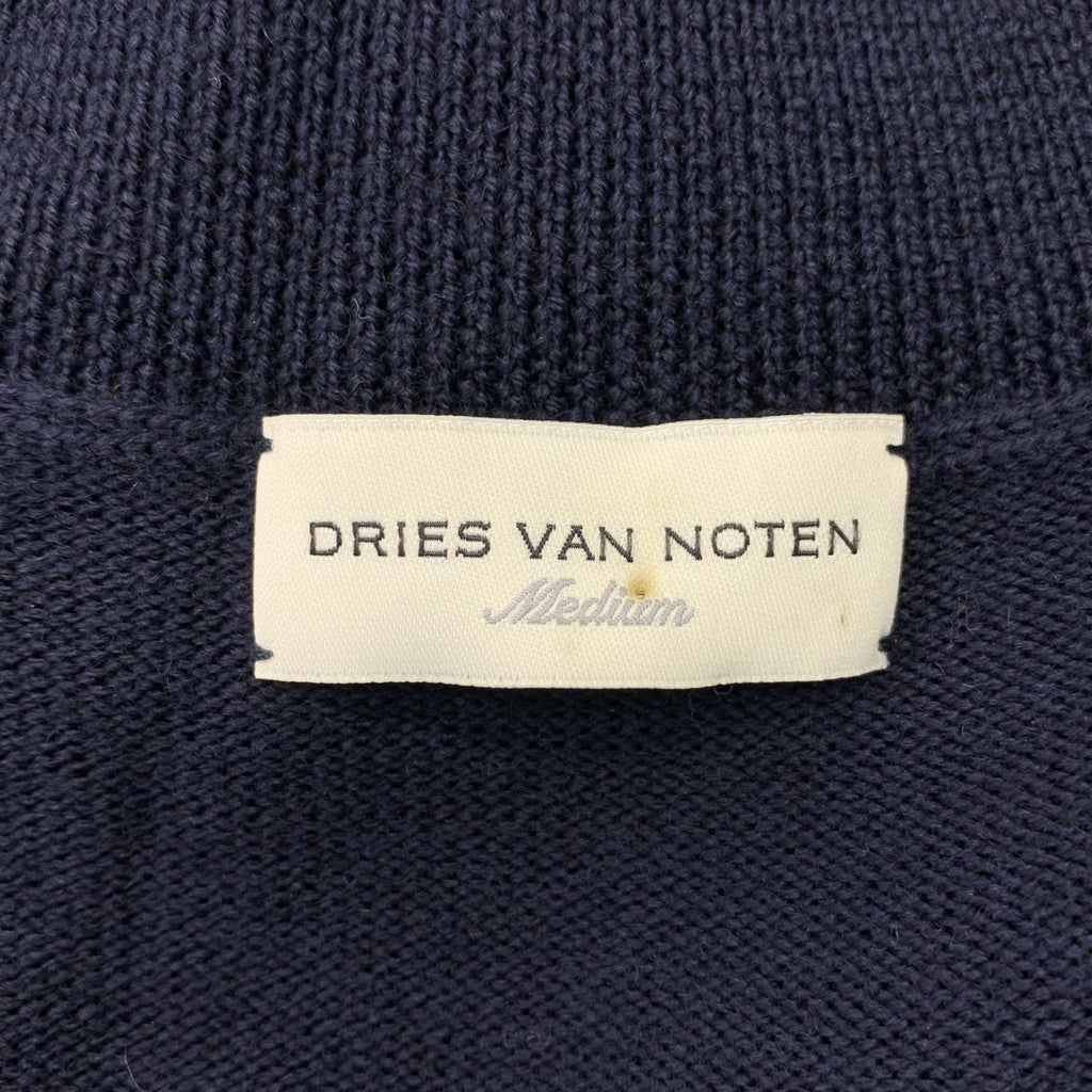 DRIES VAN NOTEN / 드리스 반 노튼 | NEELES 5701 MKTOP 메리노 울 V 넥 롱 니트 | M | 남성
