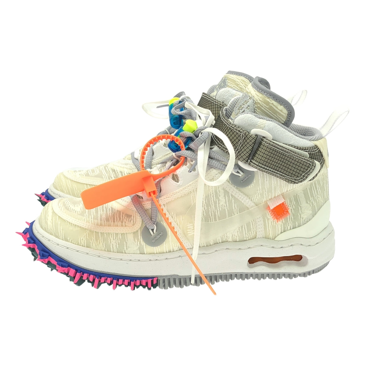 [狀況良好] 灰白色 / 灰白色 | x NIKE AIR FORCE 1 MID SP 運動鞋 | 24.5 |多色 |女性的