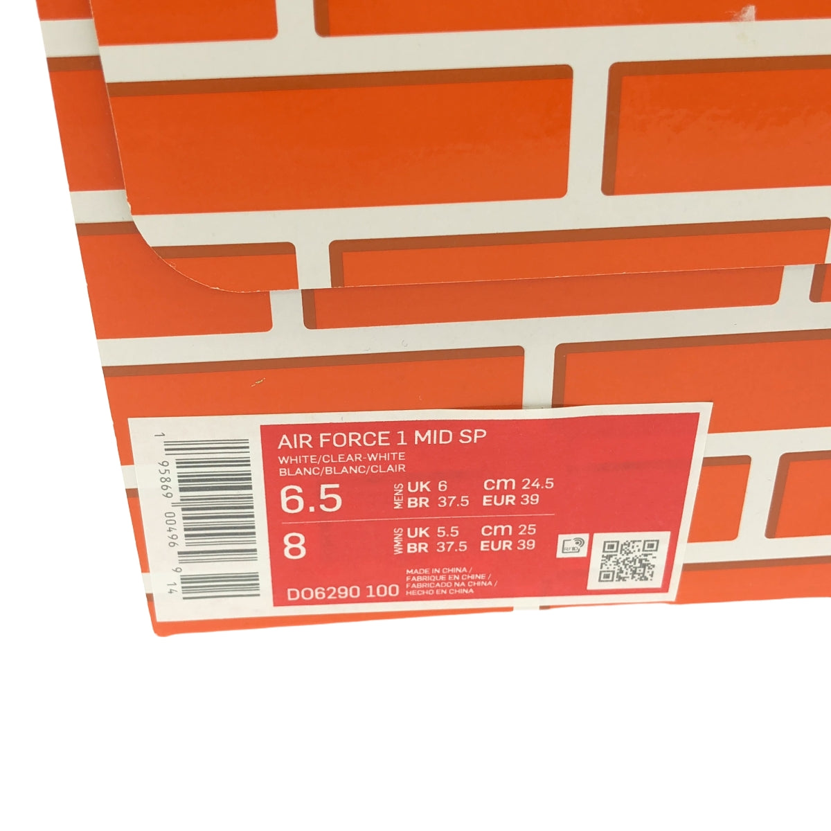 [狀況良好] 灰白色 / 灰白色 | x NIKE AIR FORCE 1 MID SP 運動鞋 | 24.5 |多色 |女性的