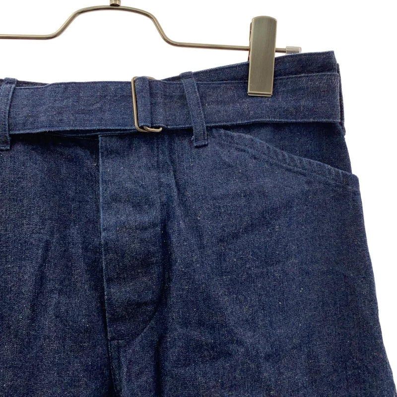 COMOLI / コモリ | ベルテッド デニムパンツ | 0 | メンズ