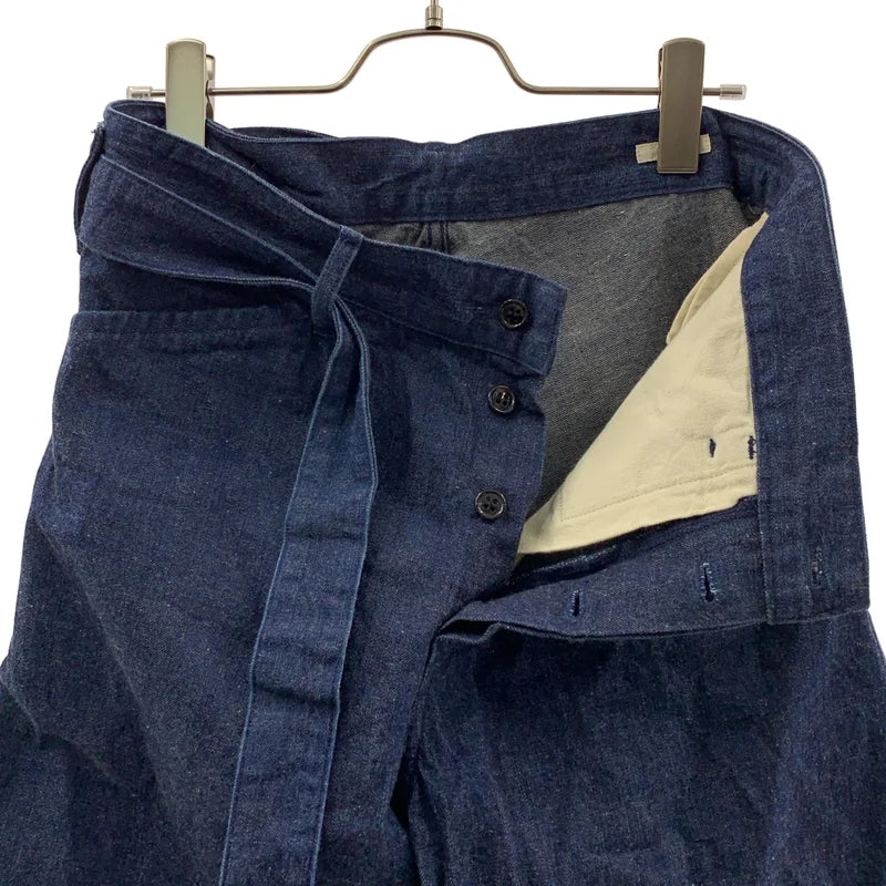 COMOLI / コモリ | ベルテッド デニムパンツ | 0 | メンズ