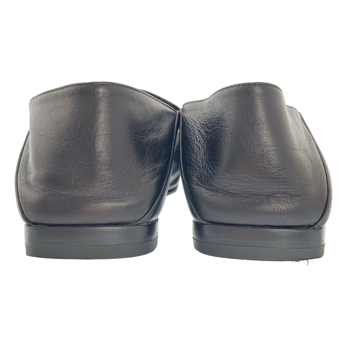 Sergio Rossi | SR1 | 皮革標誌牌方頭平底鞋 | 36碼 | 女款